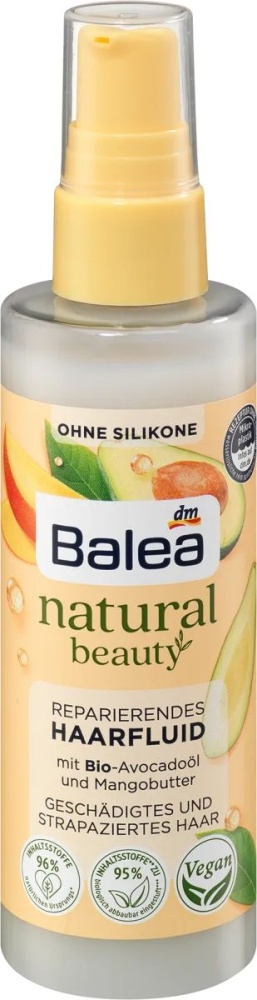 Balea Obnovujúci fluid na vlasy natural beauty s bio avokádovým olejom