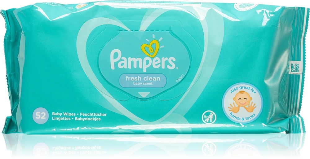 Pampers Fresh Clean Detské vlhčené obrúsky 
