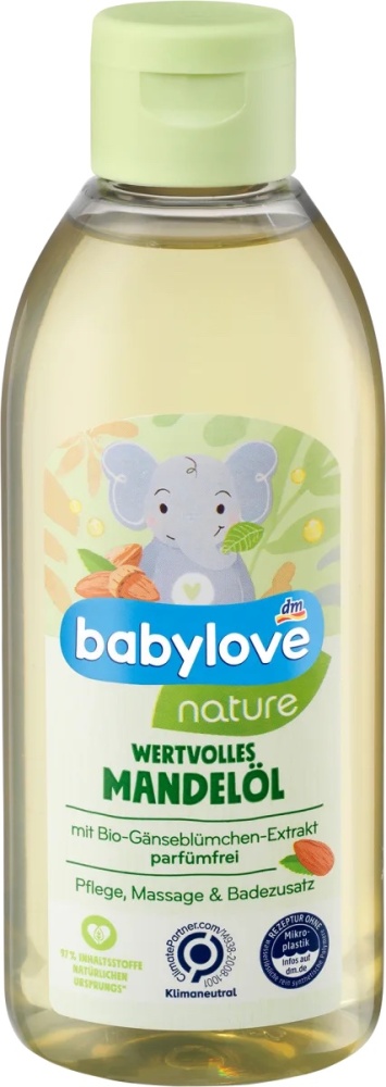 Babylove Nature Detský olej s mandľovým olejom 