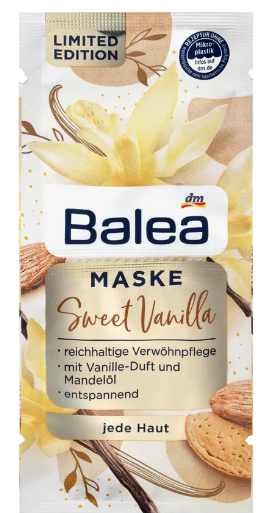 Balea pleťová maska Sweet Vanilla