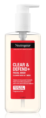 Neutrogena Clear & Defend+ čistiaci gél proti pupienkom