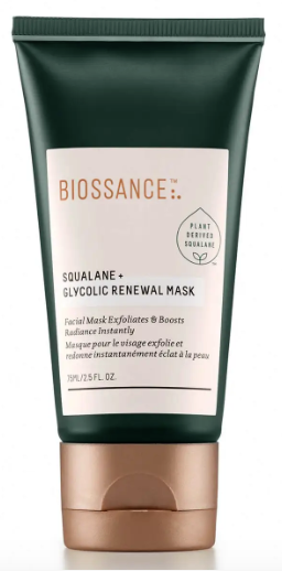BIOSSANCE Squalane and Glycolic Renewal Mask
