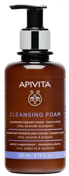 Apivita Cleansing Foam with Olive, Lavender and Propolis
