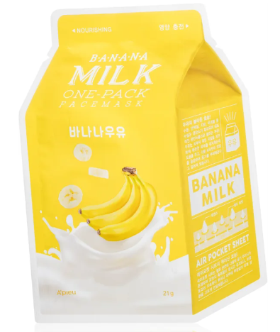A´pieu One-Pack Milk Mask Banana