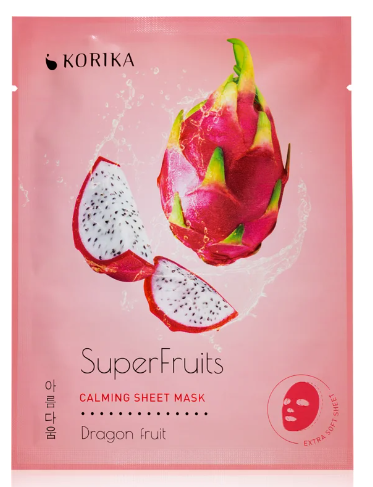  KORIKA Calming Sheet Mask SuperFruits Dragon Fruit 