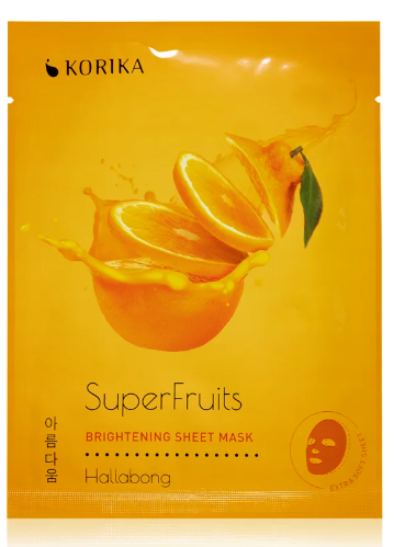 Korika Brightening Sheet Mask SuperFruits Hallabong