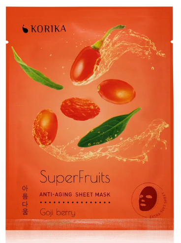 KORIKA Anti-aging Sheet Mask SuperFruits Goji Berry