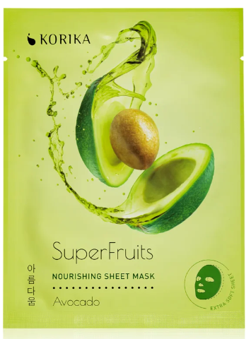KORIKA Nourishing Sheet Mask SuperFruits Avocado