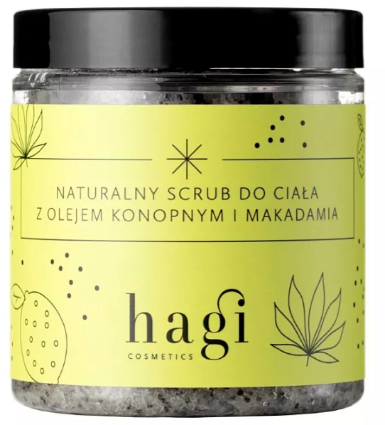 Hagi Prírodný telový peeling s konopným a makadamovým olejom