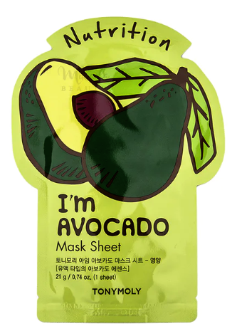 TonyMoly I`m Real Avocado Mask Sheet Nutrition