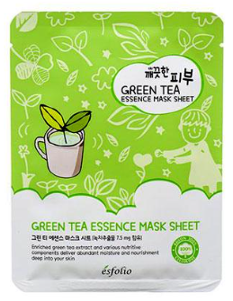 Esfolio Pure Skin Green Tea Essence Mask Sheet