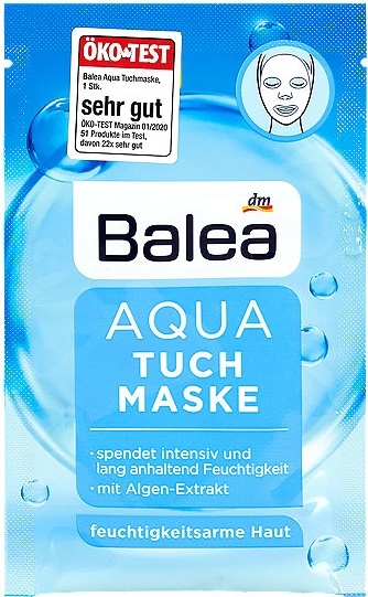 Balea textilná pleťová maska Aqua