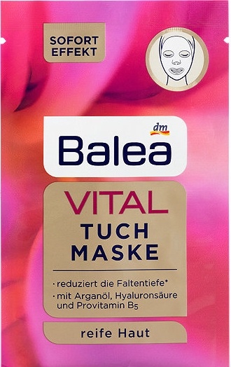 Balea textilná pleťová maska VITAL