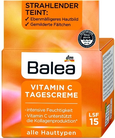 Balea denný pleťový krém Vitamin C s SPF 15