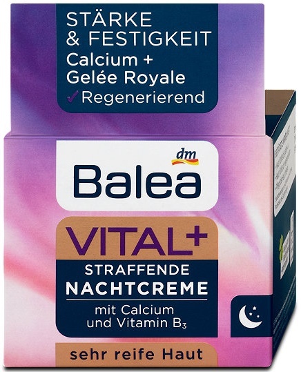 Balea spevňujúci nočný pleťový krém Vital+