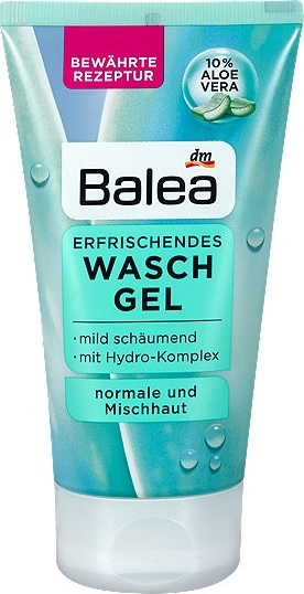 Balea osviežujúci čistiaci pleťový gél s 10 % Aloe vera