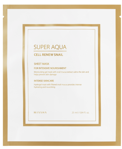 MISSHA Super Aqua Cell Renew Snail Hydro-Gel Sheet Mask