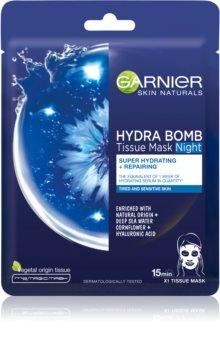 Garnier Moisture Bomb Deep Sea Water & Hyaluronic Acid Tissue Mask Night
