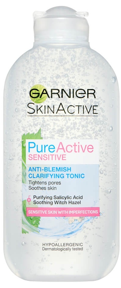 Garnier Pure Active Anti Blemish Clarifying Tonic Sensitive Skin