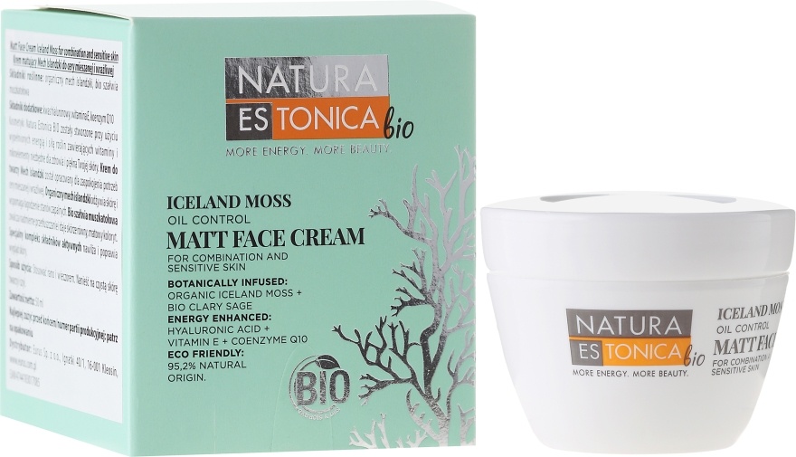 Natura Estonica Iceland Moss Matt Face Cream