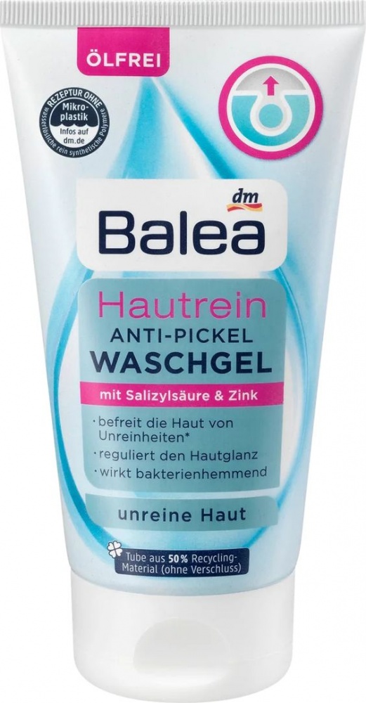 Balea Čistiaci pleťový gél proti akné Hautrein