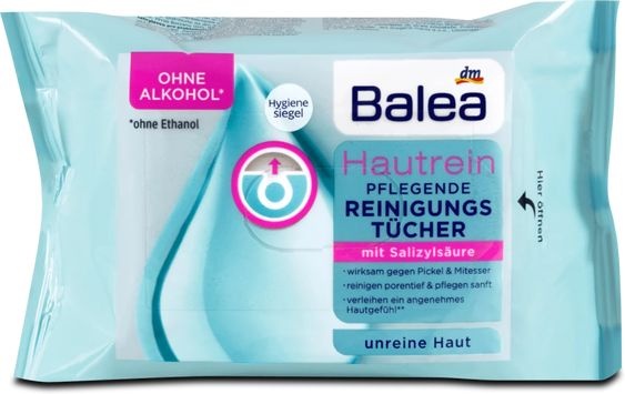 Balea Čistiace pleťové utierky Hautrein