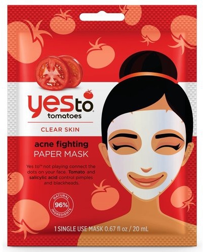 Yes To Tomatoes Clear Skin Acne Fighting Sheet Mask