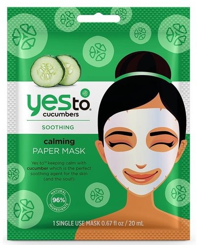Yes To Cucumbers Calming Paper Face Mask