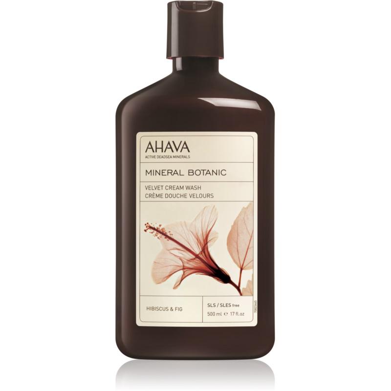 Ahava Mineral Botanic Hibiscus & Fig zamatový sprchový krém ibištek a figa 