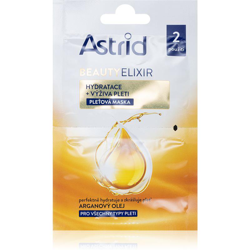 Astrid Beauty Elixir hydratačná a vyživujúca pleťová maska s arganovým olejom 