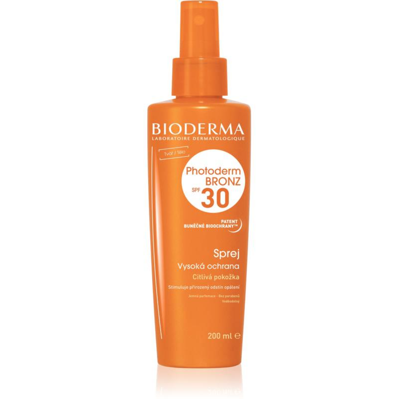 Bioderma Photoderm Bronz SPF 30 ochranný sprej na podporu a predĺženie prirodzeného opálenia SPF 30 