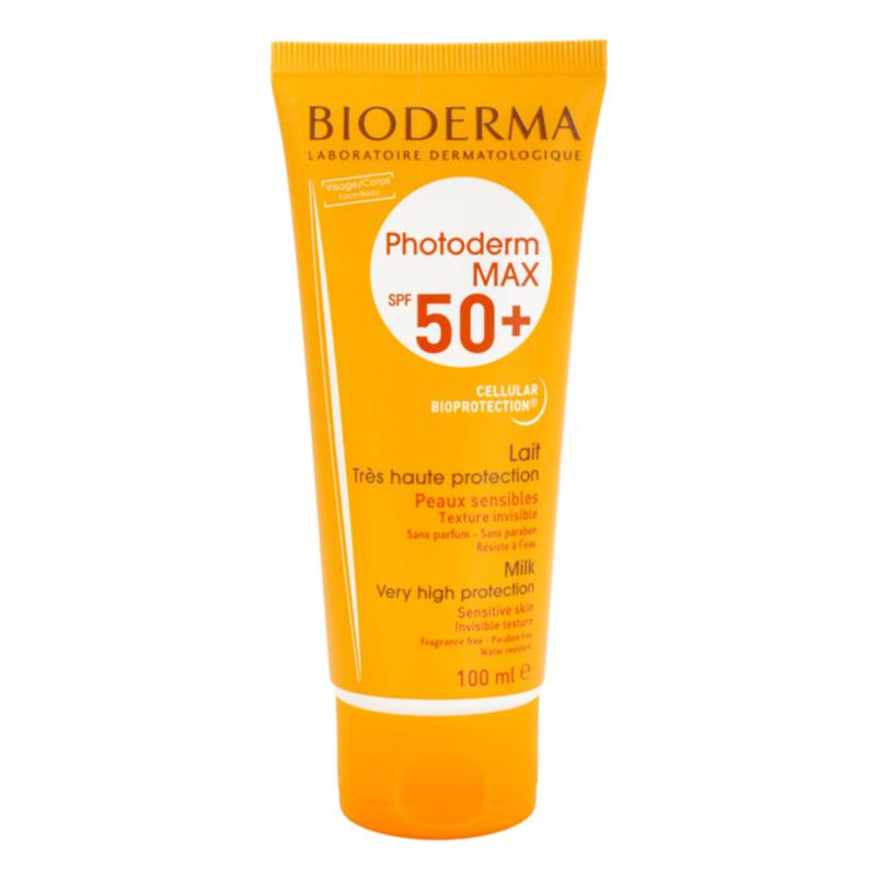 Bioderma Photoderm Max opaľovacie mlieko pre intolerantnú pokožku SPF 50+ 