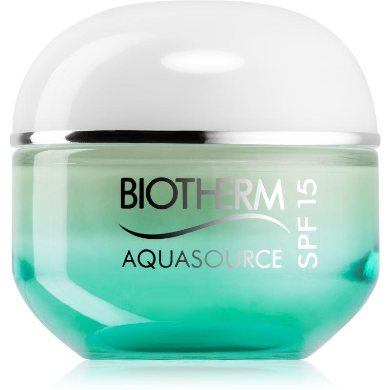 Biotherm Aquasource ľahký hydratačný krém pre normálnu až zmiešanú pleť SPF 15 