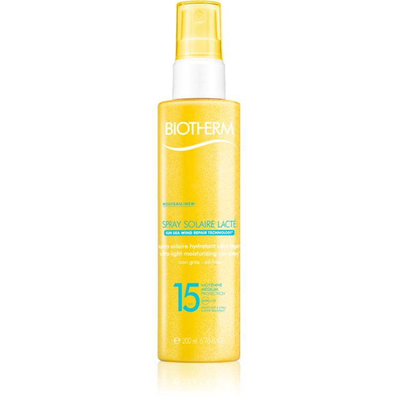 Biotherm Spray Solaire Lacté hydratačný sprej na opaľovanie SPF 15 