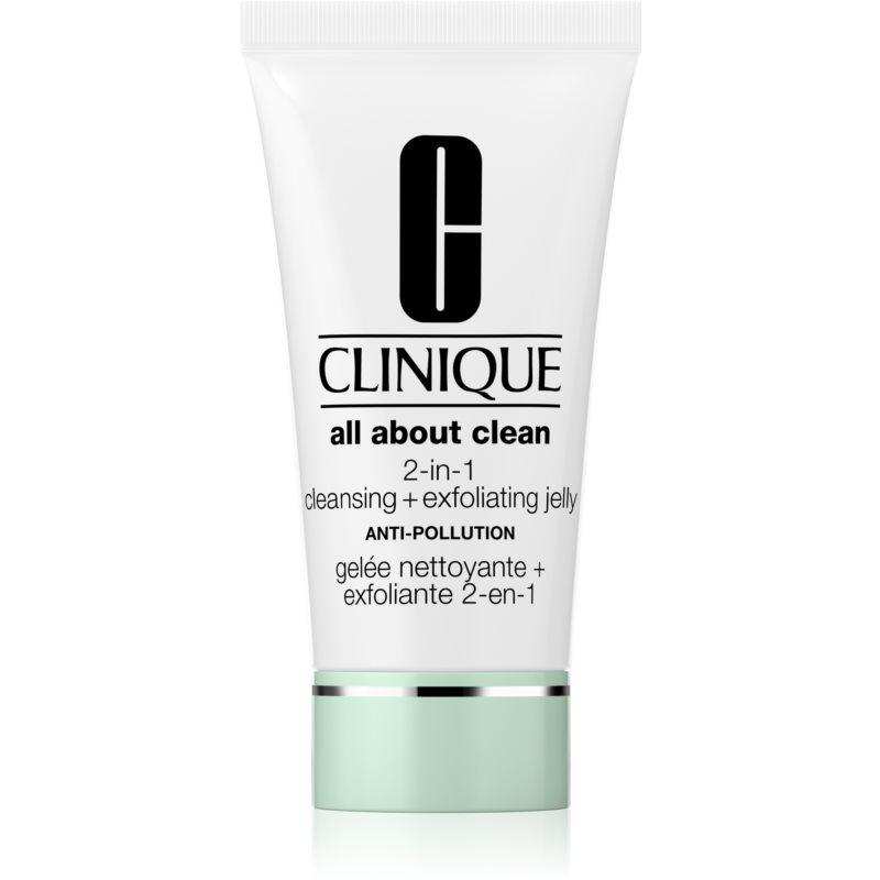 Clinique All About Clean 2-in-1 Cleansing + Exfoliating Jelly exfoliačný čistiaci gél 