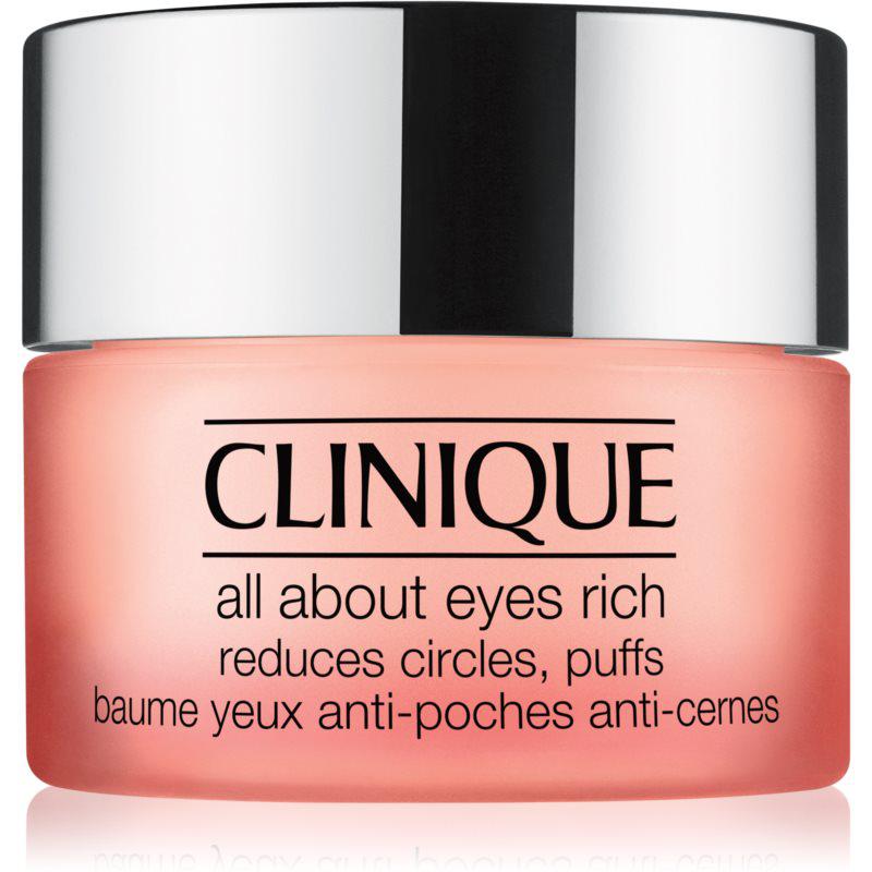 Clinique All About Eyes™ Rich hydratačný očný krém proti opuchom a tmavým kruhom 