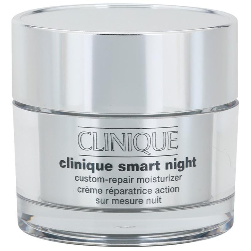 Clinique Smart Night™ Custom-Repair Moisturizer hydratačný nočný krém proti vráskam pre suchú a zmiešanú pleť 