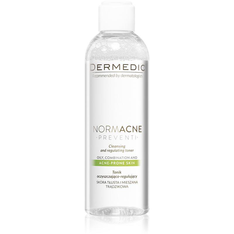 Dermedic Normacne Preventi upokojujúce čistiace tonikum pre mastnú a zmiešanú pleť 