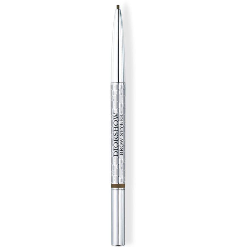DIOR Diorshow Brow Styler ceruzka na obočie s kefkou odtieň 002 Universal Dark Brown 
