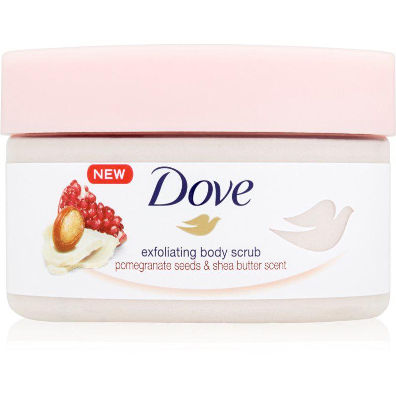 Dove Exfoliating Body Scrub Pomegranate Seeds & Shea Butter ošetrujúci telový peeling 