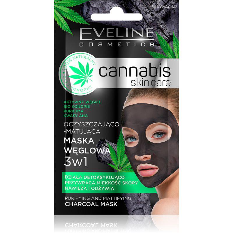 Eveline Cosmetics Cannabis čistiaca ílová pleťová maska 