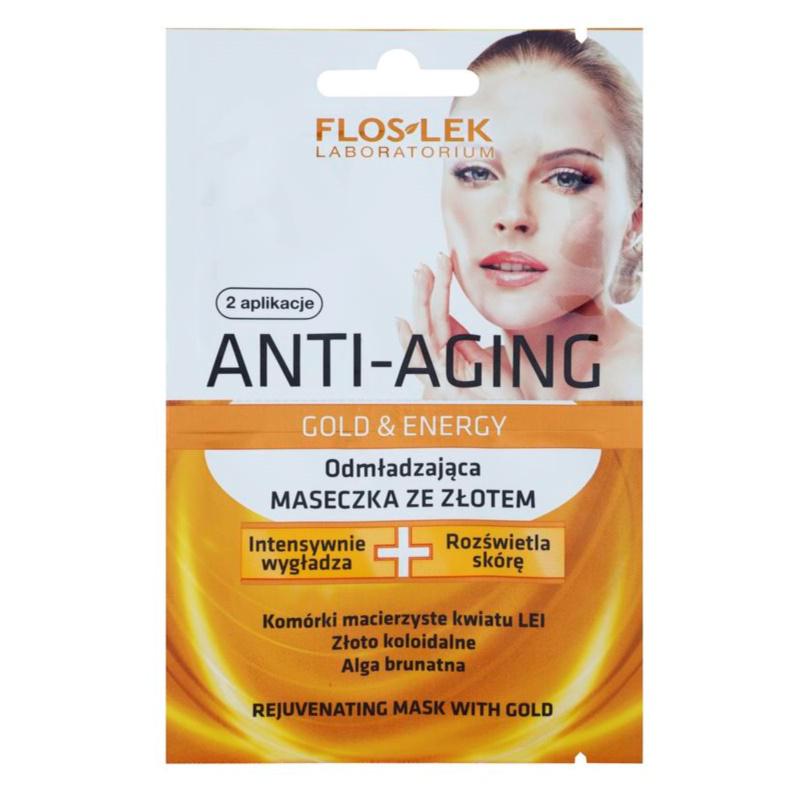 FlosLek Laboratorium Anti-Aging Gold & Energy omladzujúca maska so zlatom 