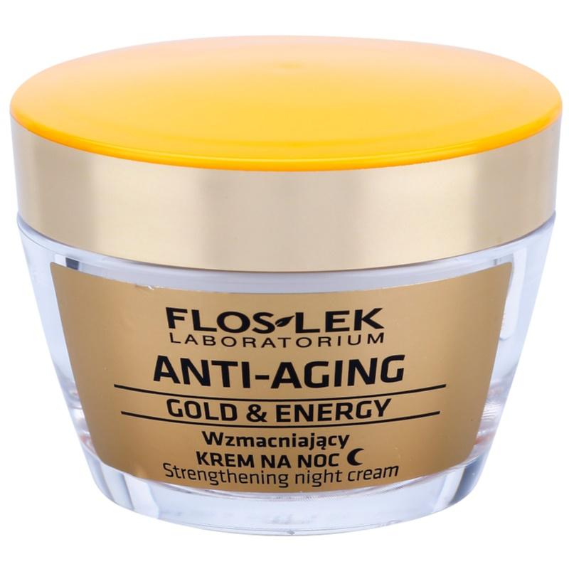 FlosLek Laboratorium Anti-Aging Gold & Energy posilňujúci nočný krém 