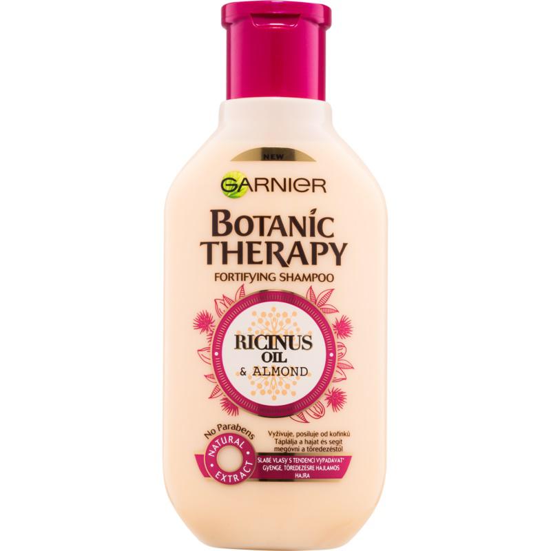 Garnier Botanic Therapy Ricinus Oil posilňujúci šampón pre slabé vlasy s tendenciou vypadávať 
