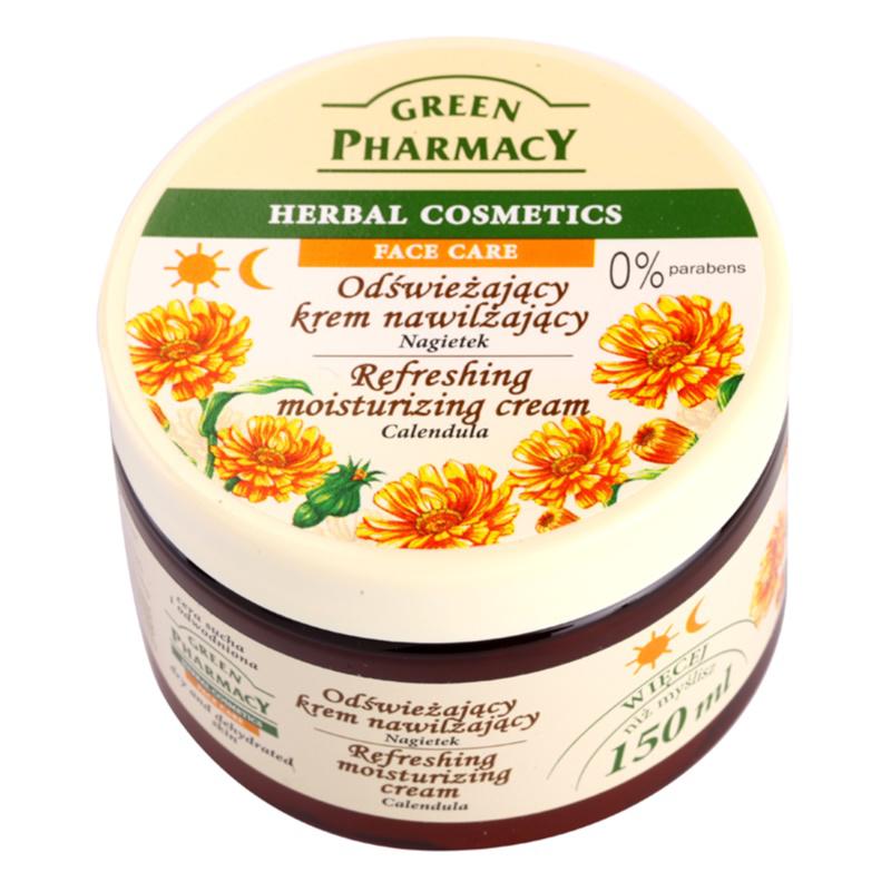 Green Pharmacy Face Care Calendula osviežujúci hydratačný krém pre dehydratovanú suchú pleť 