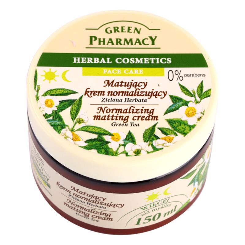 Green Pharmacy Face Care Green Tea zmatňujúci krém pre mastnú a zmiešanú pleť 