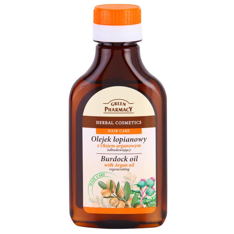 Green Pharmacy Hair Care Argan Oil lopuchový olej na vlasy s regeneračným účinkom 