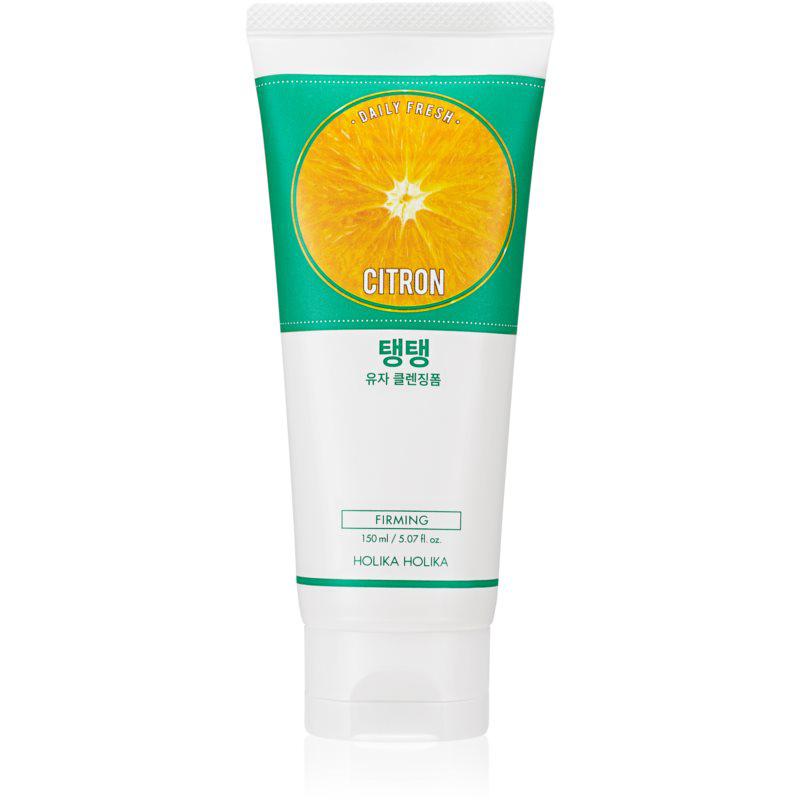 Holika Holika Daily Fresh Citron exfoliačná čistiaca pena pre mastnú a zmiešanú pleť 