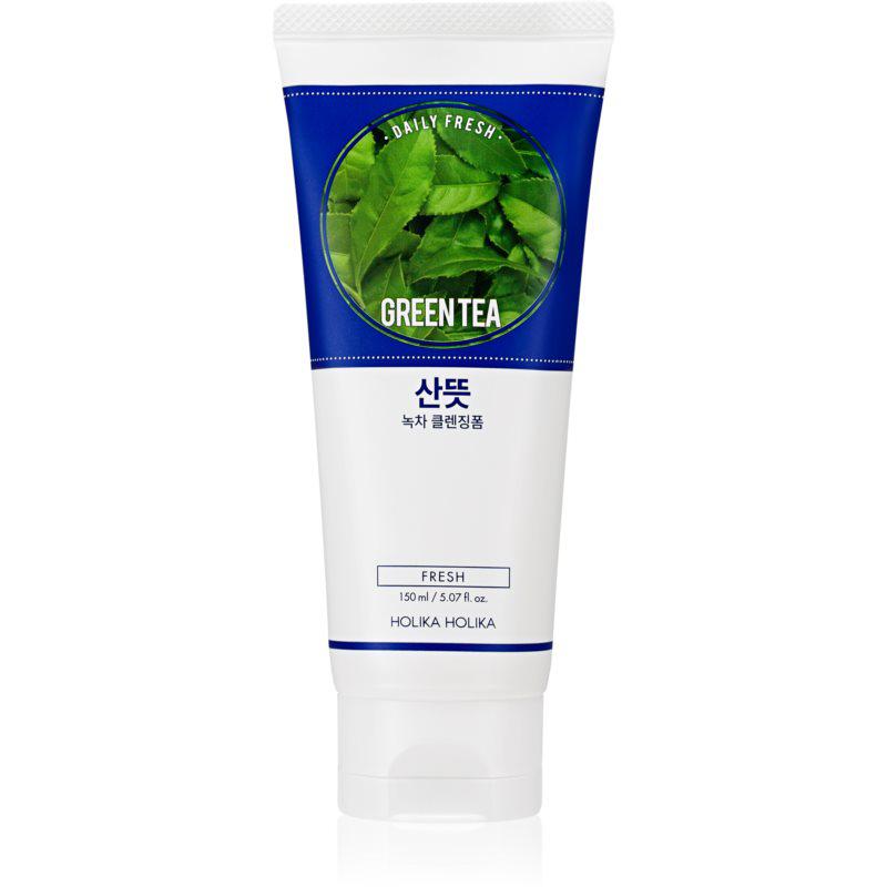 Holika Holika Daily Fresh Green Tea čistiaca pena vyrovnávajúca tvorbu kožného mazu so zeleným čajom 