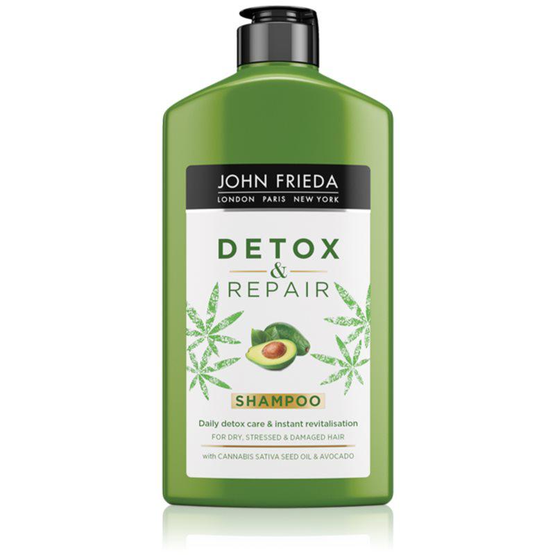 John Frieda Detox & Repair čiastiaci detoxikačný šampón pre poškodené vlasy 